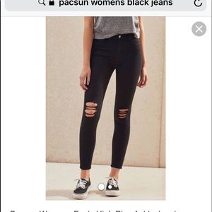 Black jeans from PacSun
